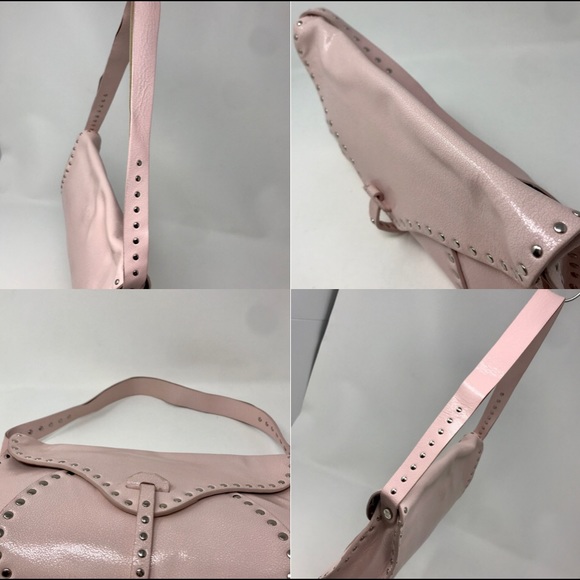 *SOLD* Céline Vintage Pink Leather Studded Baguette - Picture 6 of 12